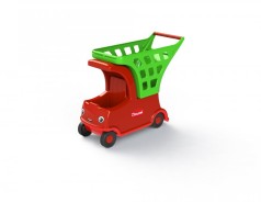 Візок-автомобіль дитячий червоний, Фламінго