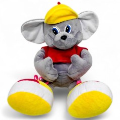 М'яка іграшка Мишенятко Паша, (червоний)