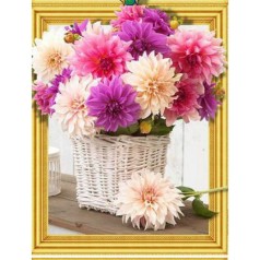 Алмазна мозаїка за номерами 40*50 об'ємна 