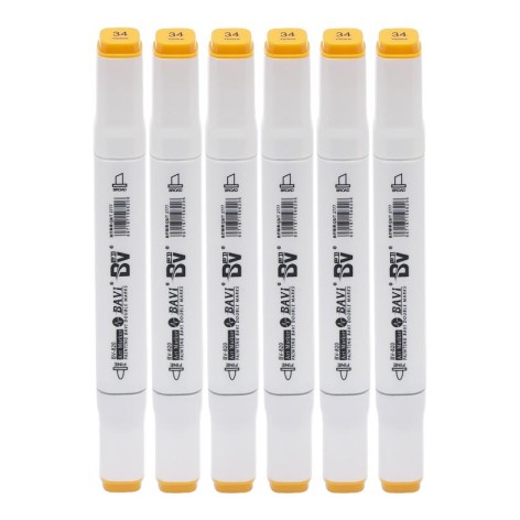 Скетч-маркер двухсторонний №34, на спиртовой основе, ЦЕНА ЗА 10 ШТ 