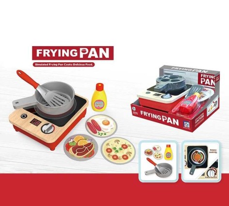 Плита подсветки, вентилятор, автоматический принцип работы, лопатка, сковорода, аксессуары, деревянная основа, в кор. 