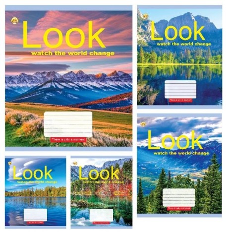 Тетрадь 36 арк.клітинка Тверда ТЕ41406 Природа, 20 шт. в уп. /240/ 5к