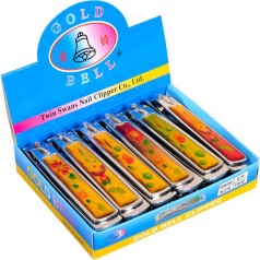 Кусачки манікюрні (кніпсер) 8 см, квіти, 5 кольорів X1-06, 12 шт/уп