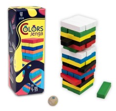 Настільна гра "Colors Jenga" 48 брусків українською мовою 30717