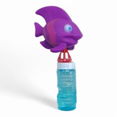 Мильні бульбашки з гумовою рибкою (фіолетова)