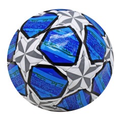 Мяч футбольный голубой