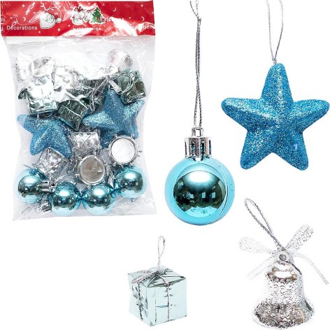 Набор елочных украшений 18шт HL23HY-185 //