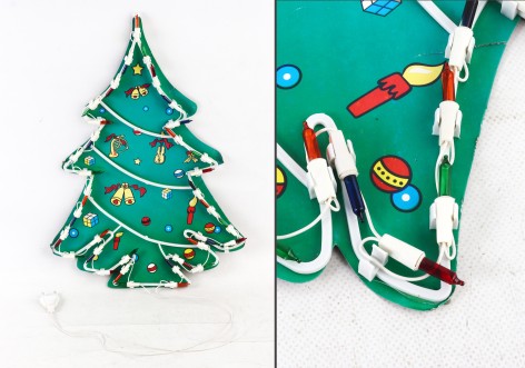 УЦЕНКА 30% Фігурка новорічна з підсвіткою мікс