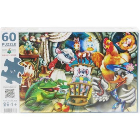 Пазлы "Сказка о умном мышонке", 60 элементов