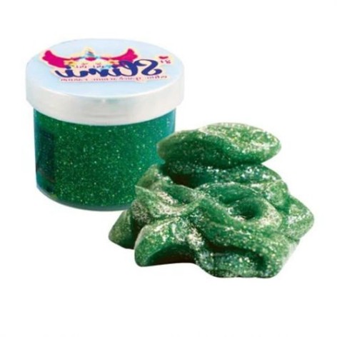 Слайм Mi-mi Slimi с глиттером, 100 г (зеленый)