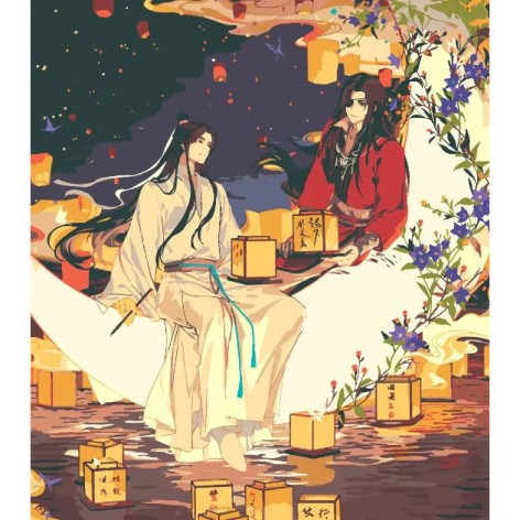 Картина за номерами аніме "Благословення небожителів" 40х50 см