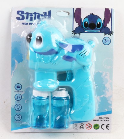 УЦЕНКА 20% Пистолет с мыльными пузырями 2 цвета, мелодия, подсветка, 2 бутылки с мыльным раствором, на листе 