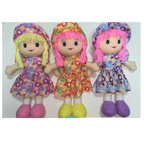 Кукла 35см, мягконабивная, микс видов, в п/е, 39-23-9см /54/