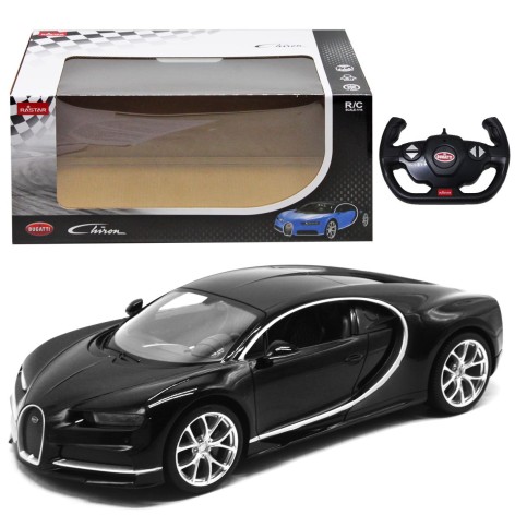 Машинка на радиоуправлении Bugatti Chiron, черная