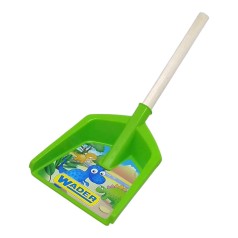 Лопатка коротка з деревяною ручкою, 37 см салатова