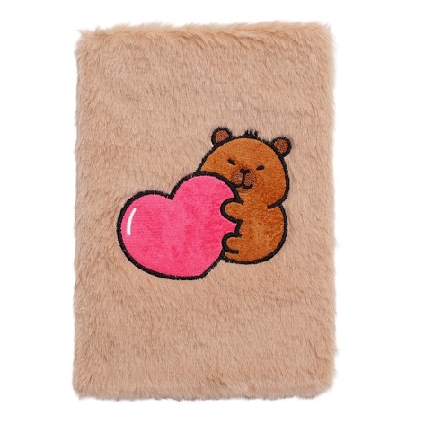 Блокнот плюшевий CAPYBARA 9, А5, 80 арк., клітинка, асорті, KIDS Line