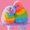 Картина по номерам Радужные попугаи (40x50) (RB-0006)
