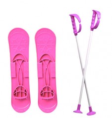 Лыжи розовые "Big foot"