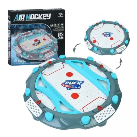 Аерохокей на батарейках, ігрове поле 35.5 х 7.8 х 35.5 см, шайби, в коробці