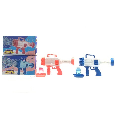 Мильні бульбашки автомат/бластер, 27см, запаска 7,5см, на бат-ці, в кор-ці, 28-16-8см 