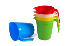 Кружка мерная сливная, емкостью 1л (полипропилен)