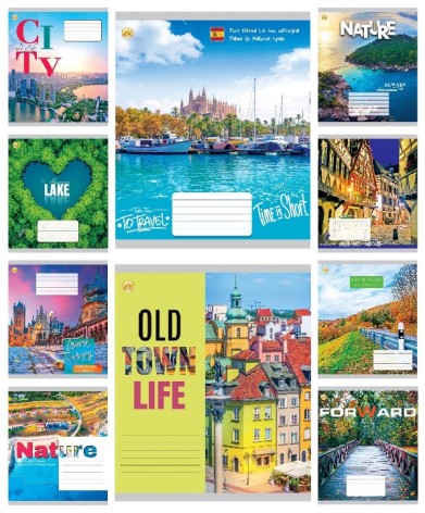 Зошит 48 арк.клітинка Тверда 51506 Мікс ПМК, 10к.,10/200 ціна за 10 шт.