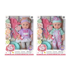 Пупс 2 види, висота 33 см, п’є, “ходить” на горщик, музичний чіп, знімний одяг, рухомі кінцівки, аксесуари, в кор. /24-2/