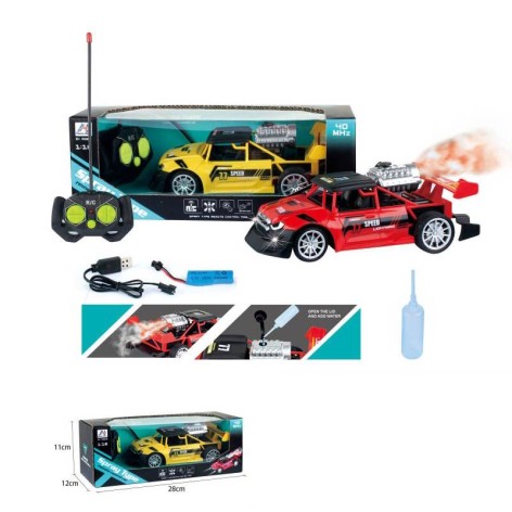Радіокерована машина акум., 2кольора, дим, кор. 28*12*11см 