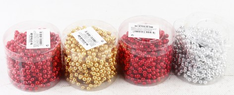 УЦЕНКА 30% Намиста на елку 6мм*6м,3кол. (1*240)