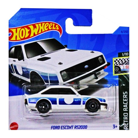 Машинка Hot Wheels Ford Escort RS2000 біла із синім