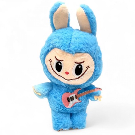 М'яка іграшка MIC "Монстрик Лабубу" з присоскою 25 см блакитна