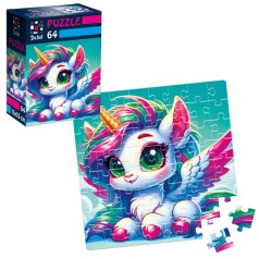 Пазлы De.tail. Замряченная единоріжка. 64 детали DT1234-01