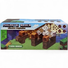 Конструктор магнитный "Minecraft", 35 дет