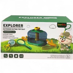 Набір дослідника (бокс з ремінцем, щипці, лупа, прозорий “ловець”)