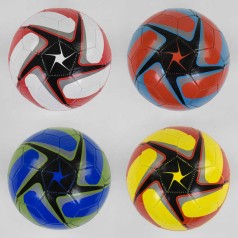 Футбольний м'яч 4 кольори, розмір №5, матеріал PVC, 280 грам, гумовий балон /100/