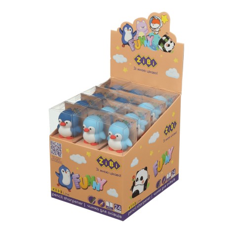 Чинка фігурка PENGUIN, 1 отв., 60х35х32мм