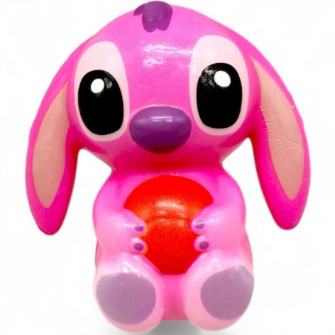 Сквіш антистрес "Стіч" (10 см), розовий