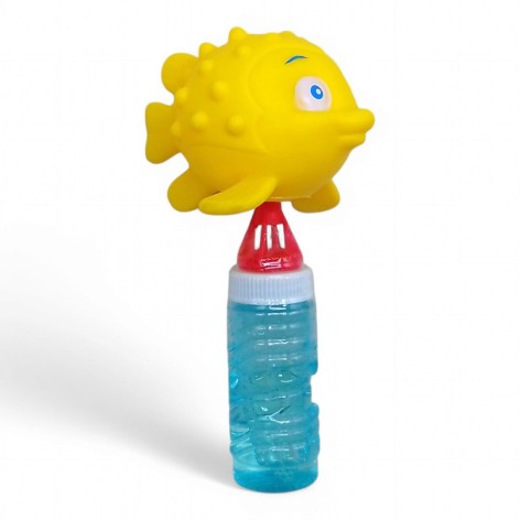 Мильні бульбашки з гумовою рибкою (жовта)