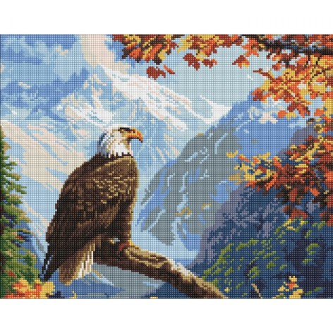 Алмазна мозаїка "Вершинний страж", (40х50 см)