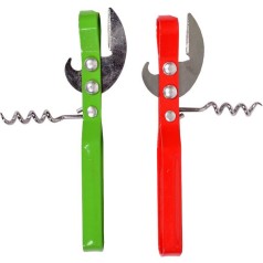 Открывалка-стопор цветной 14*1,5*4 см X3-74 2 шт. в уп. //