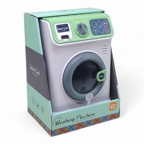 Пральна машина іграшкова звук, підсвічування, КОЛІР ЗЕЛЕНЬ, в коробці