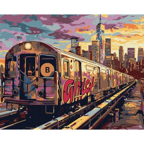 Набор для росписи "Наземная станция" 40х50см