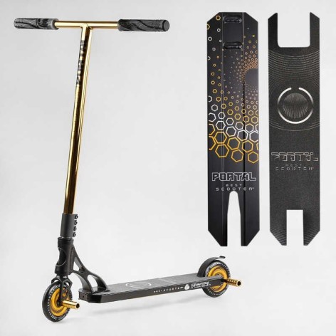 Самокат трюковый "Best Scooter.Portal" (HIC-система, ПЕГИ, алюминиевый диск и дека, колеса PU, d=120 мм, ширина руля 58 см)