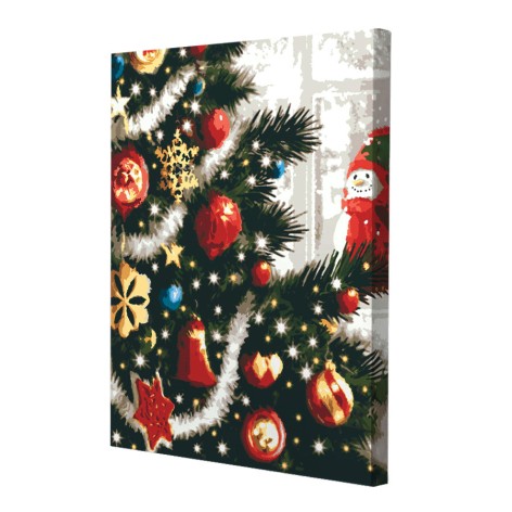 Картина за номерами зі світлодіодною підсвіткою Riviera Blanca Святкові вогні 40x50 см (ГР-003)