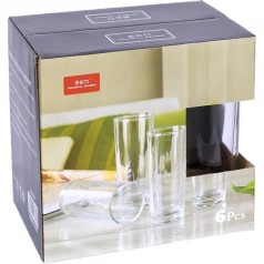 Стакан скло високий 310мл H012, 6 шт. в уп.