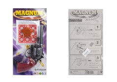 Игрушечный револьвер Магнум, с пистонами, с нагрудным значком