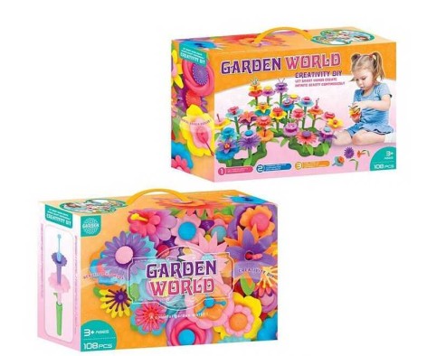 Конструктор 108 деталей, кор. 