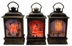 Фонарь декор.новогодний светящ.LED 