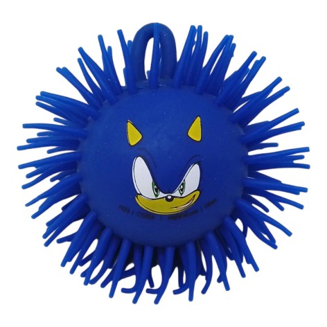Мячик-антистресс, 10 см "Соник" (синий)