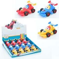 Машина інерц, 8см, гумові колеса, (3 кольори) /4/48/12шт в кор. 26-26-5см